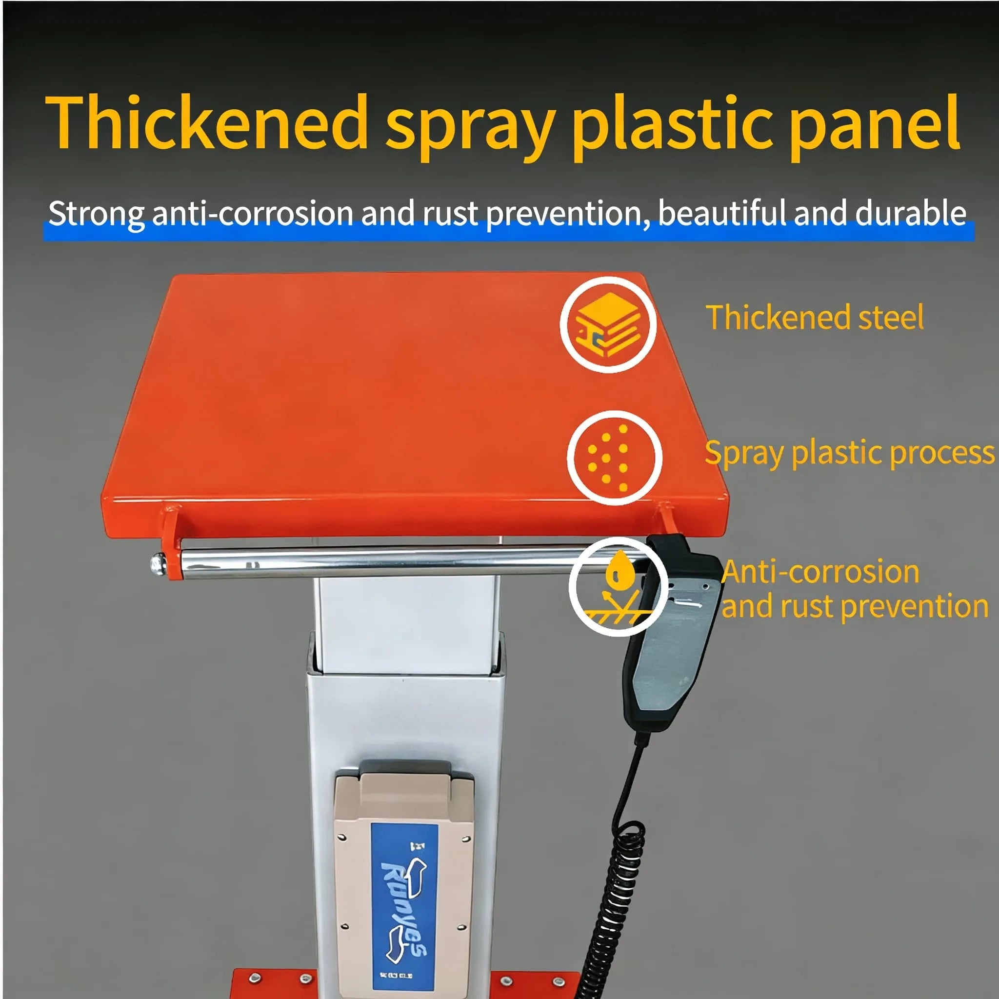 KINGRISE high quality heavy duty hydraulic cylinder detail for  Electric Lift Table PT-02-1616E
