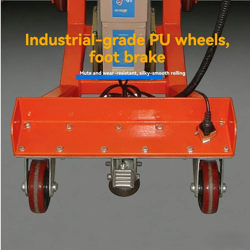 Durable wear-resistant caster wheel | KINGRISE Electric Lift Table Cart PT10-2036E