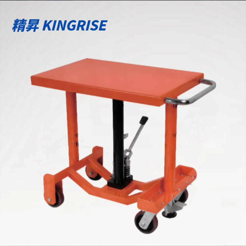 KINGRISE Heavy Duty Hydraulic Post Lift Table PT12-10 PT18-10 for warehouse