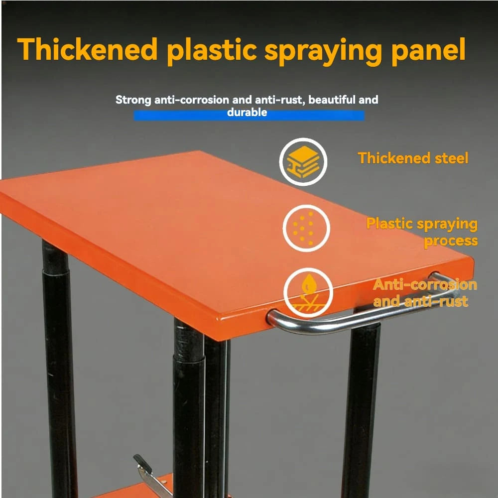 Durable wear-resistant caster wheel | KINGRISE Series Heavy-Duty Manual Lift Table PT-20-2436 PT-20-3036 PT-20-3248