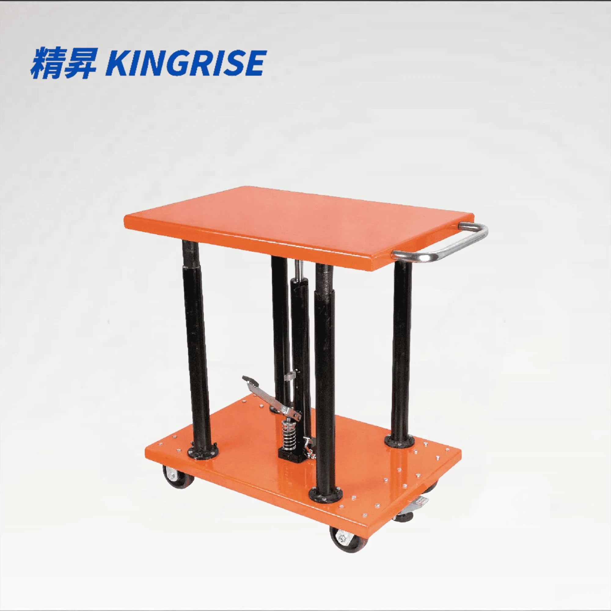 KINGRISE  Series Heavy-Duty Manual Lift Table PT-20-2436 PT-20-3036 PT-20-3248  for warehouse