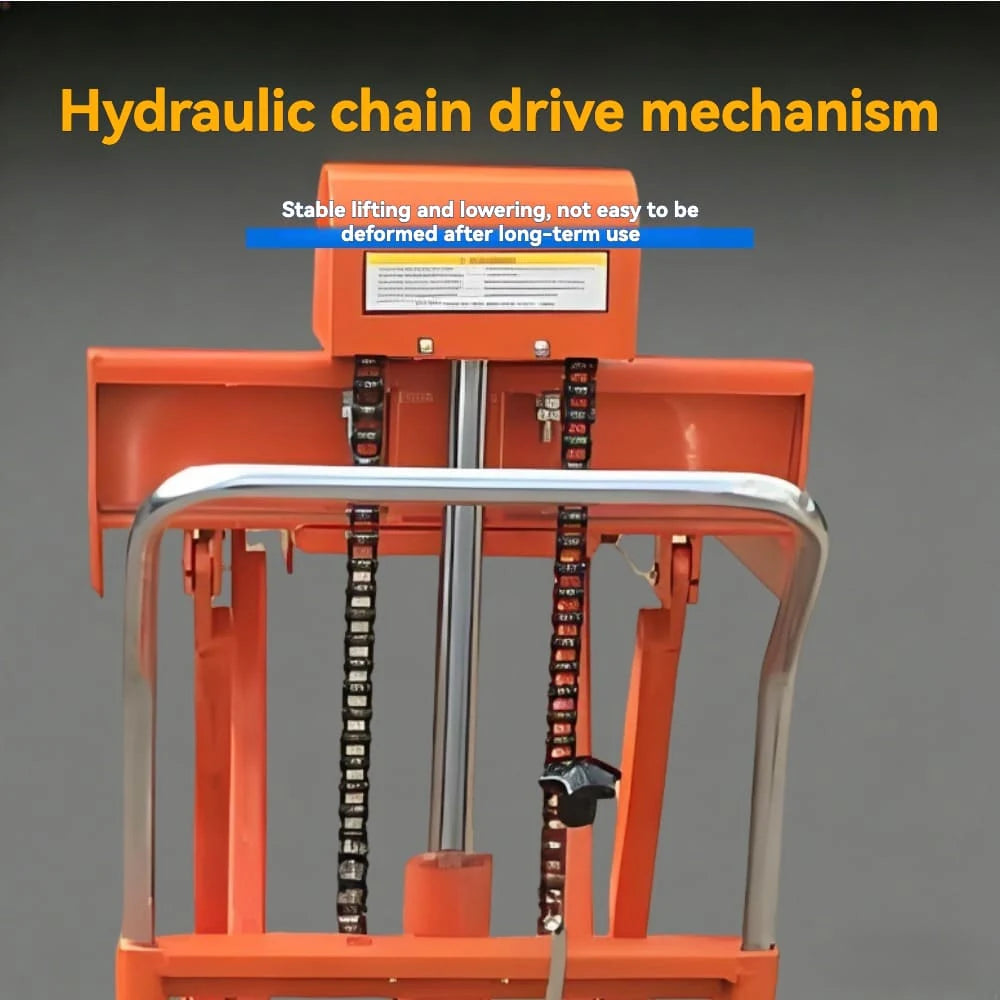 KINGRISE easy‑to‑operate safe control handle detail for Series High Lift Hydraulic Pallet Truck QSD 50 QSD100 warehouse factory industrial cargo lifting equipment
