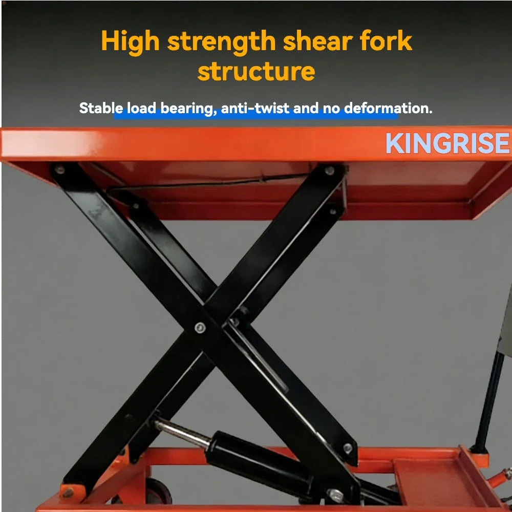 Safe control handle | KINGRISE Manual Hydraulic Lift Table TF 15/15A
