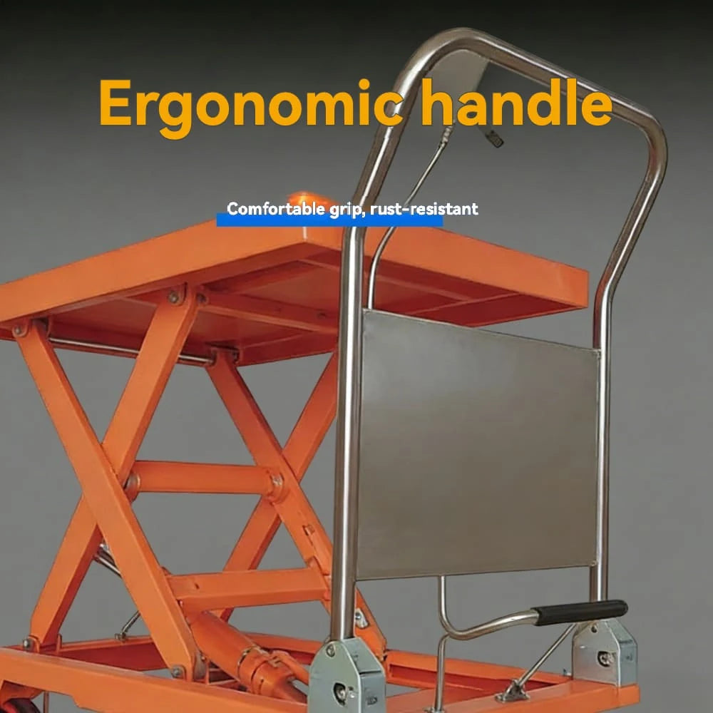 High strength shear fork structure | KINGRISE Series Manual Hydraulic Lift Table Cart TF 30A/50A