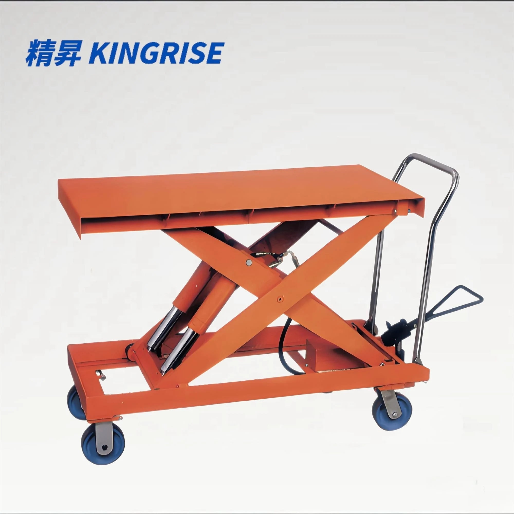 TF-D Heavy Duty Manual Hydraulic Scissor Lift Table, 2200-4400 lbs Capacity