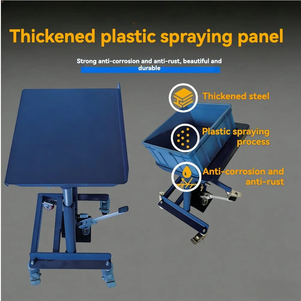 KINGRISE PTK-03-1620 hydraulic lifting mechanism and frame detail for warehouse and workshop lifting