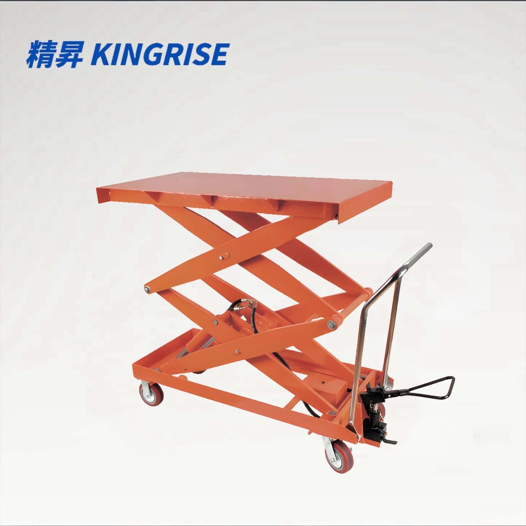 TF100SD High Lift Manual Hydraulic Scissor Lift Table, 2200 lbs Capacity