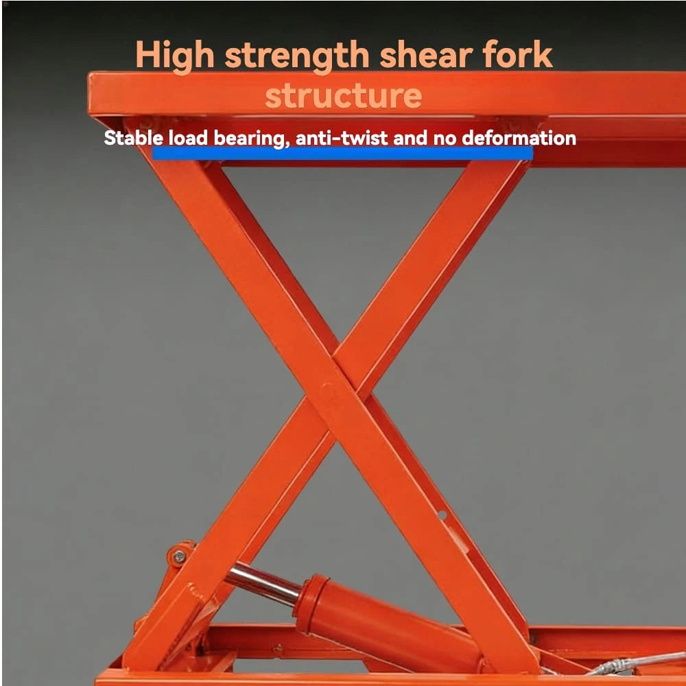 Durable wear-resistant caster wheel | KINGRISE Series Manual Hydraulic Lift Table TF 30 TB 50