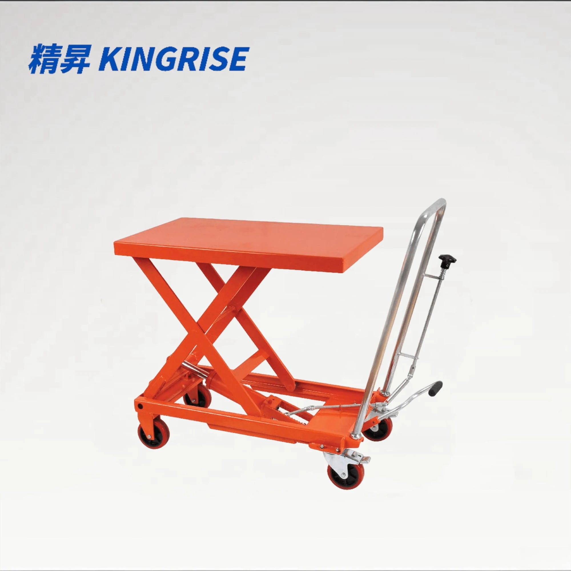 TF Series Mobile Manual Hydraulic Lift Table Cart, 660-1100 lbs Capacity