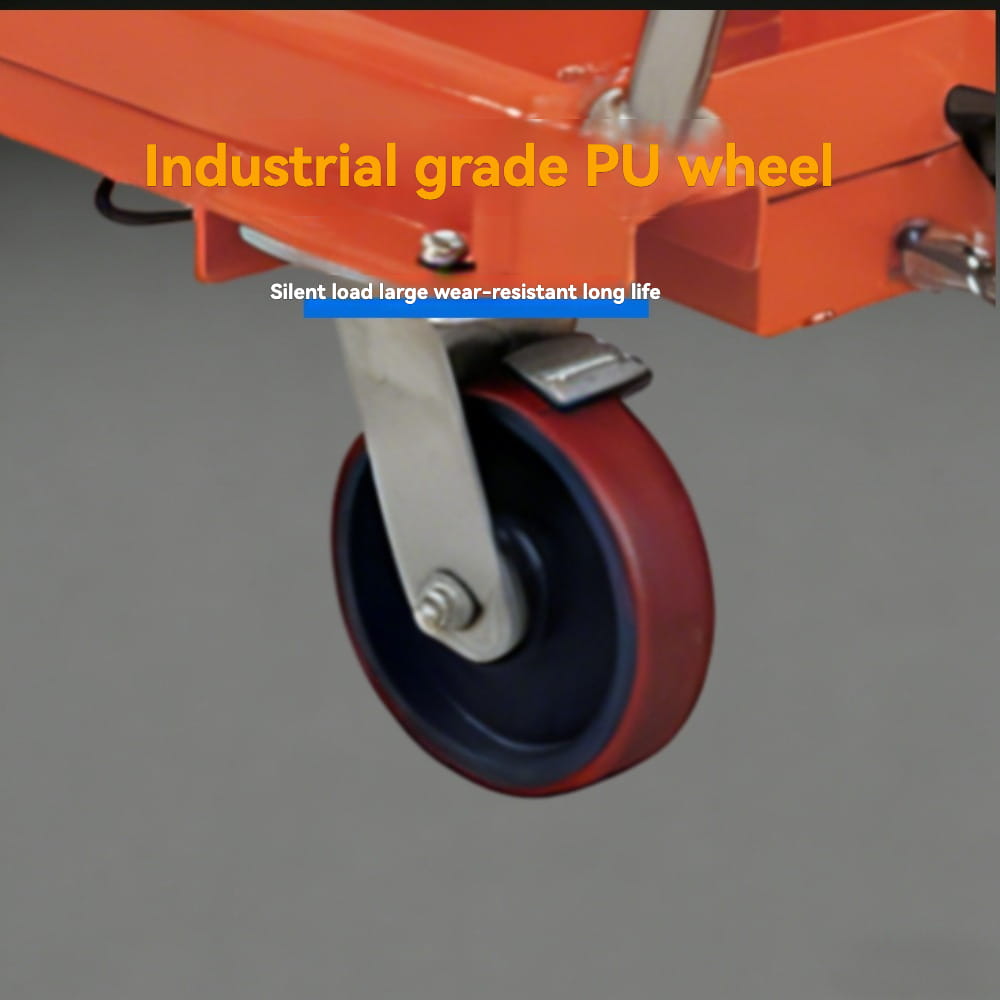 Durable wear-resistant caster wheel | KINGRISE Vertical Scissor Lift Platform TF75S