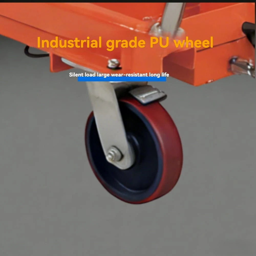 Durable wear-resistant caster wheel | KINGRISE Vertical Scissor Lift Platform TF75S