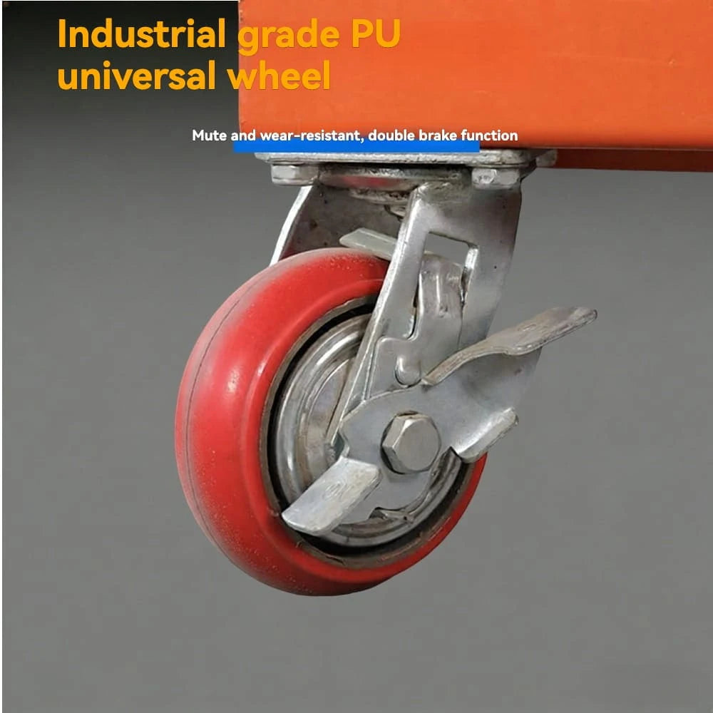 Durable wear-resistant caster wheel | KINGRISE Lightweight Electric Scissor Lift Table TFE10