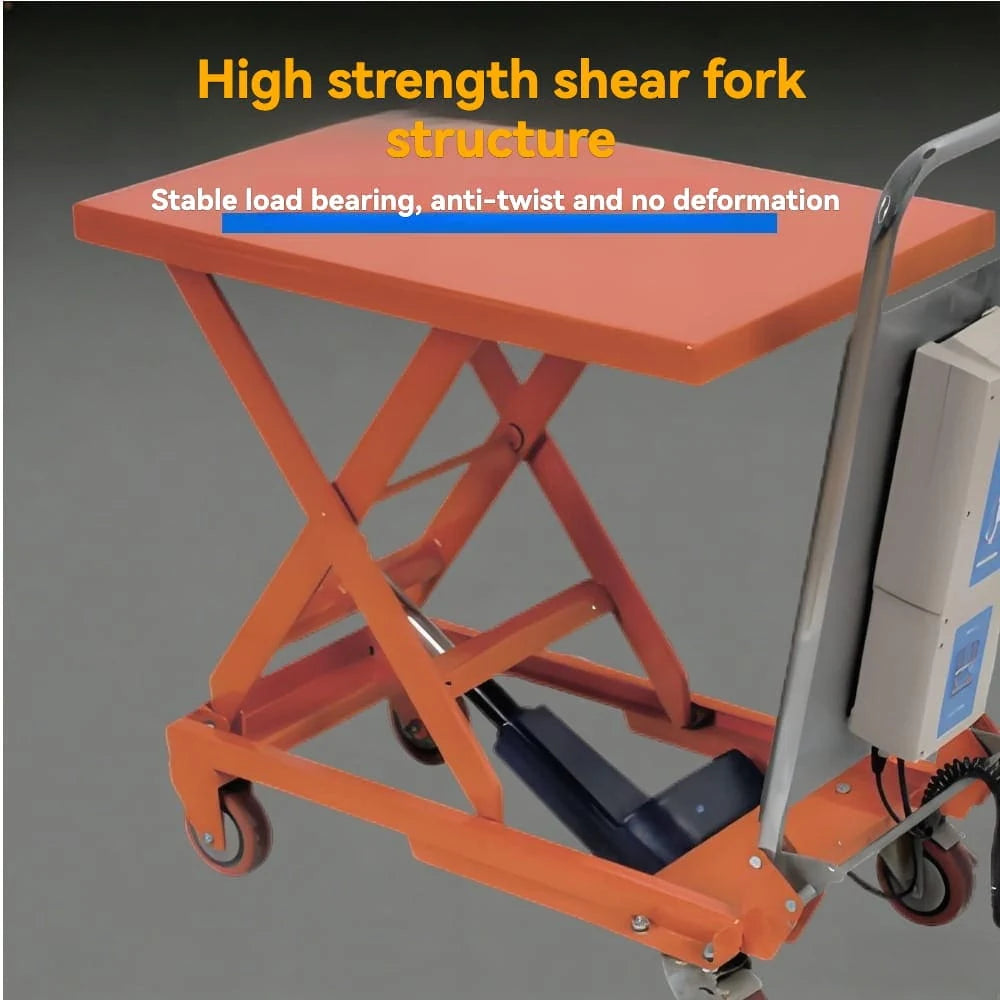 High strength shear fork structure | KINGRISE Lightweight Electric Scissor Lift Table TFE10