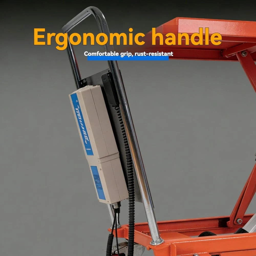 Durable wear-resistant caster wheel | KINGRISE Full Electric Lift Table Cart TFE20