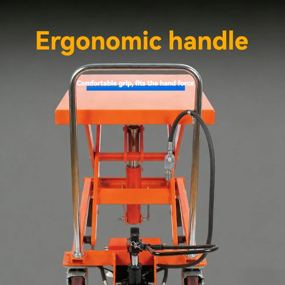 High efficiency pneumatic air pump | KINGRISE Pneumatic & Manual Scissor Lift Table TFY-75