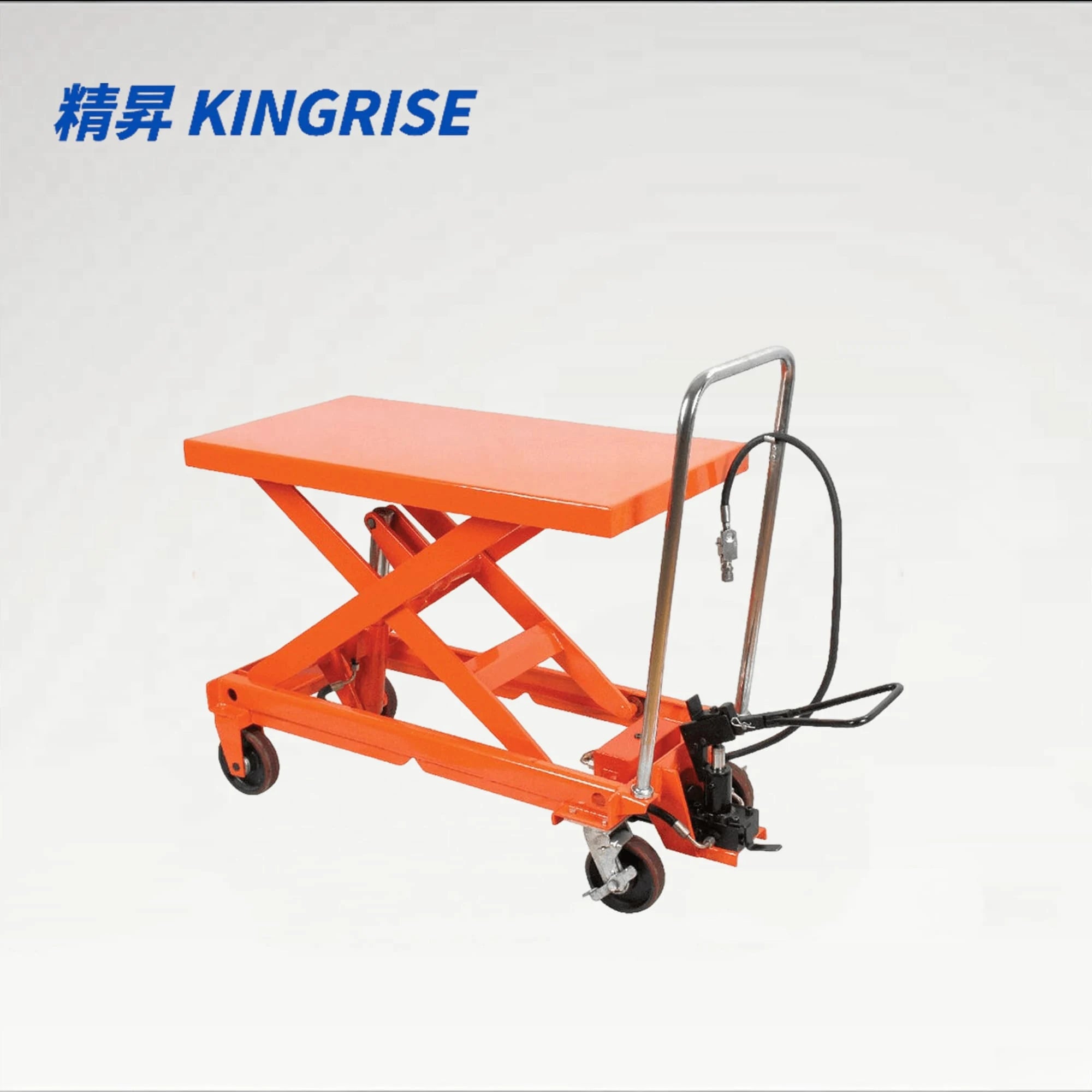 TFY-75 Air Powered & Manual Hydraulic Lift Table Cart, 1650 lbs