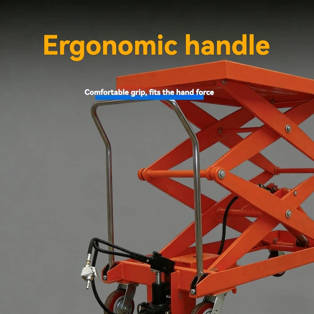 KINGRISE high strength heavy duty shear fork structure detail for scissor lift Extra High Lift Hydraulic Table Cart TFY-75SD