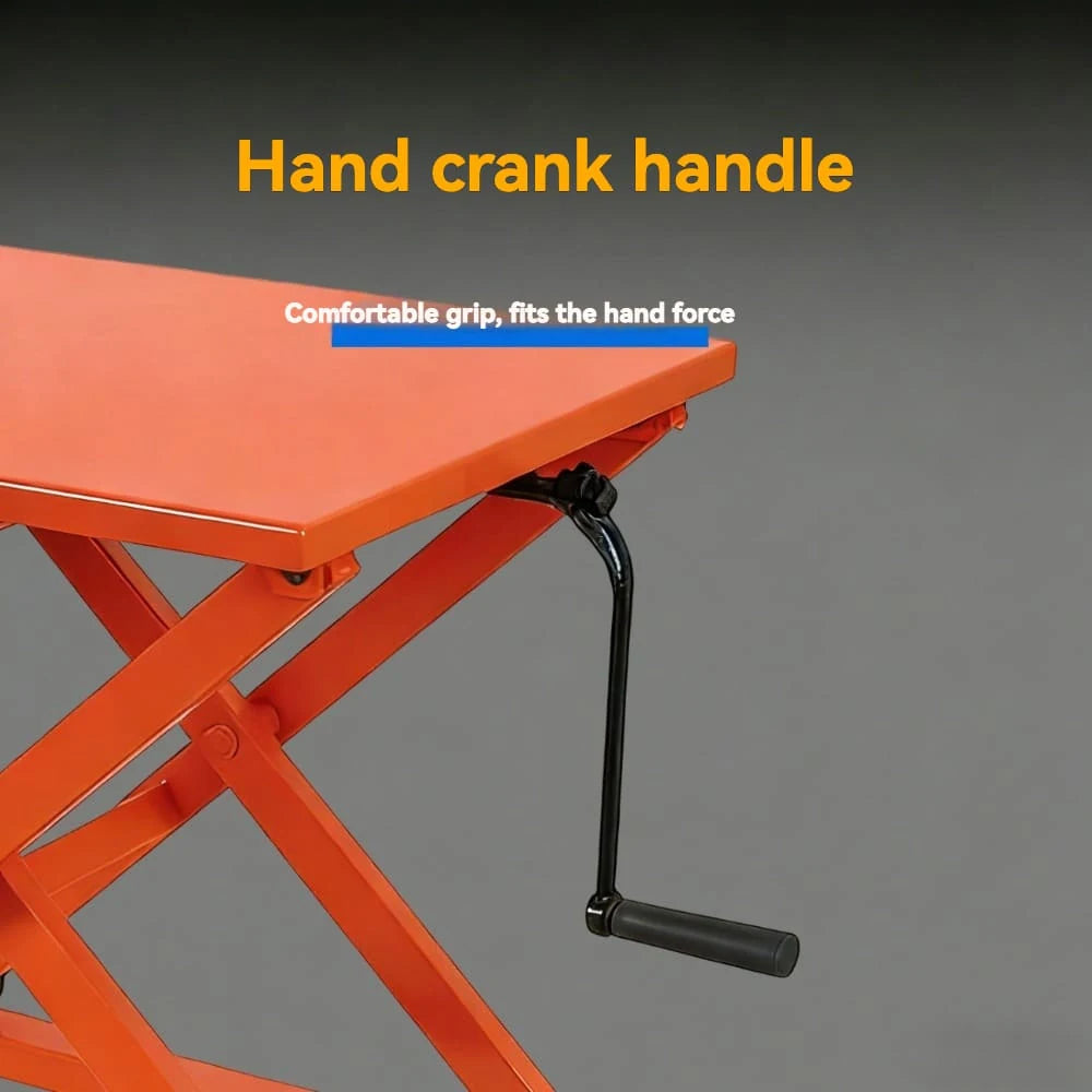 Easy control safety handle |  Series Mobile Manual Lift Table TH 15 TH 30 TH 50