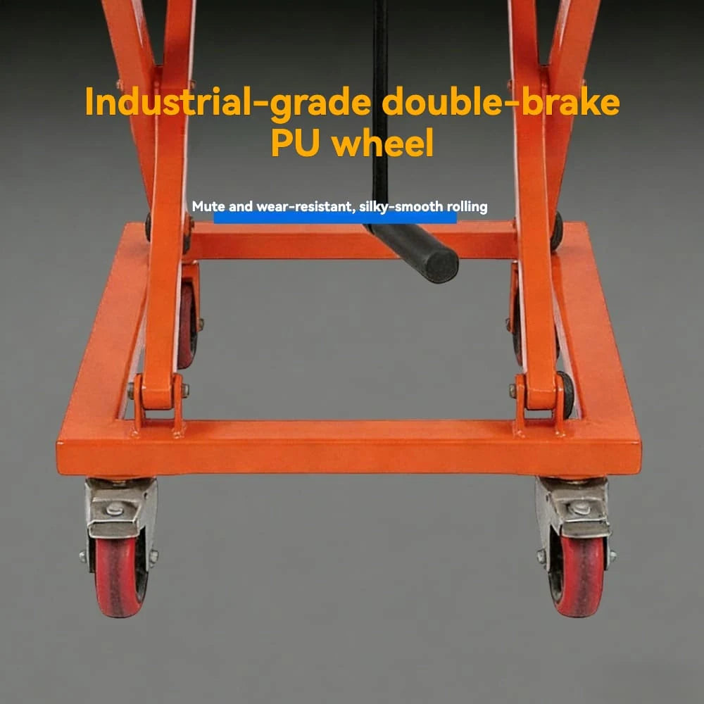 Safe control handle | KINGRISE Series Mobile Manual Lift Table TH 15 TH 30 TH 50