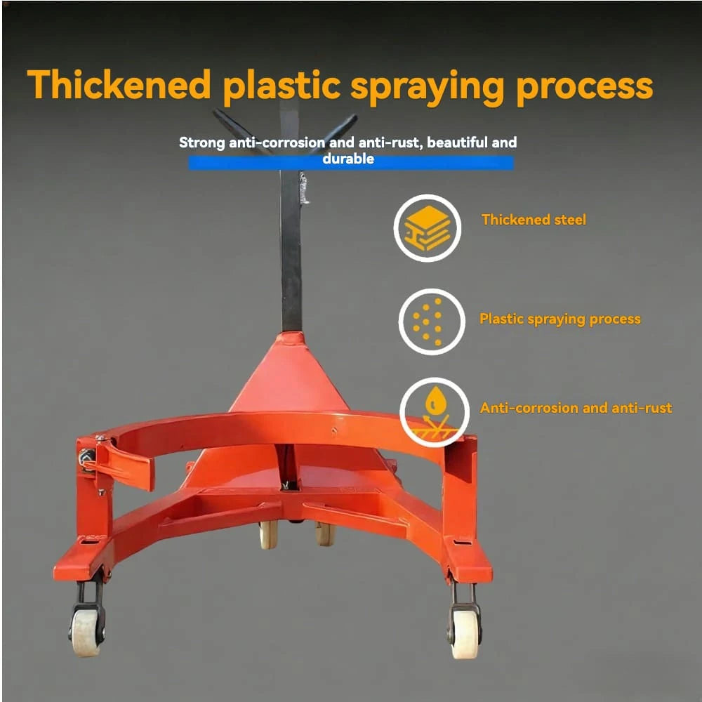 Heavy duty hydraulic cylinder | KINGRISE Manual Drum Transporter TY 30